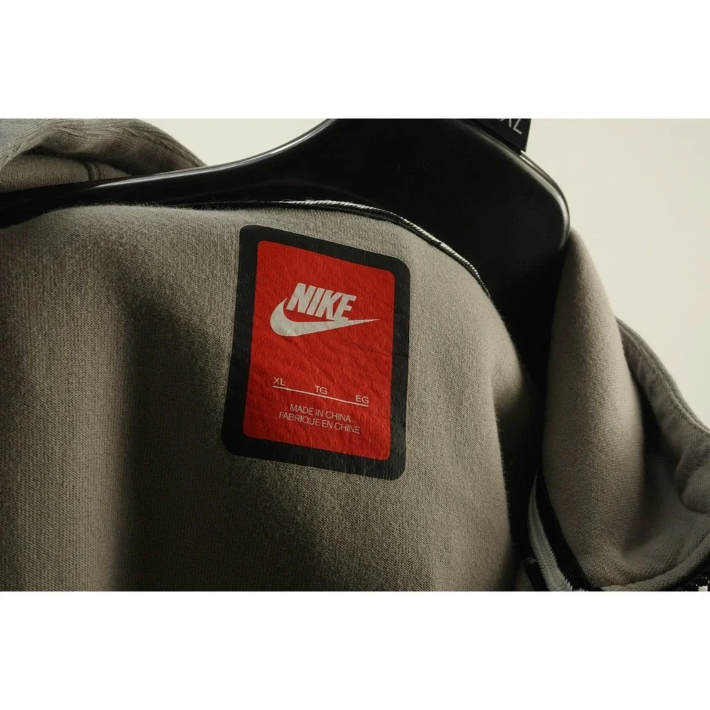 Nike Tech Fleece Full Zip Hoodie Men's XL Gray Heather High‎ Neck Jacket